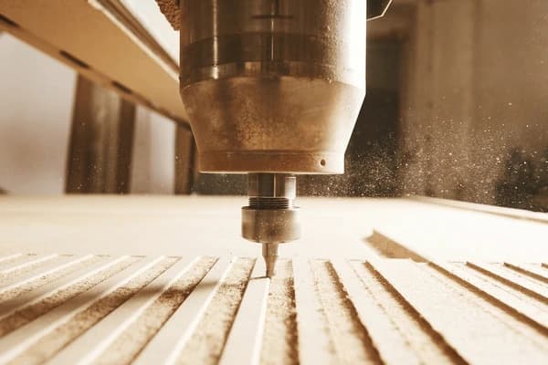 CNC router at work in the HoutWorks studio